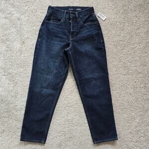 NWT Old Navy Extra High Rise High Straight Secret Slim Pockets Blue Jeans Size 2